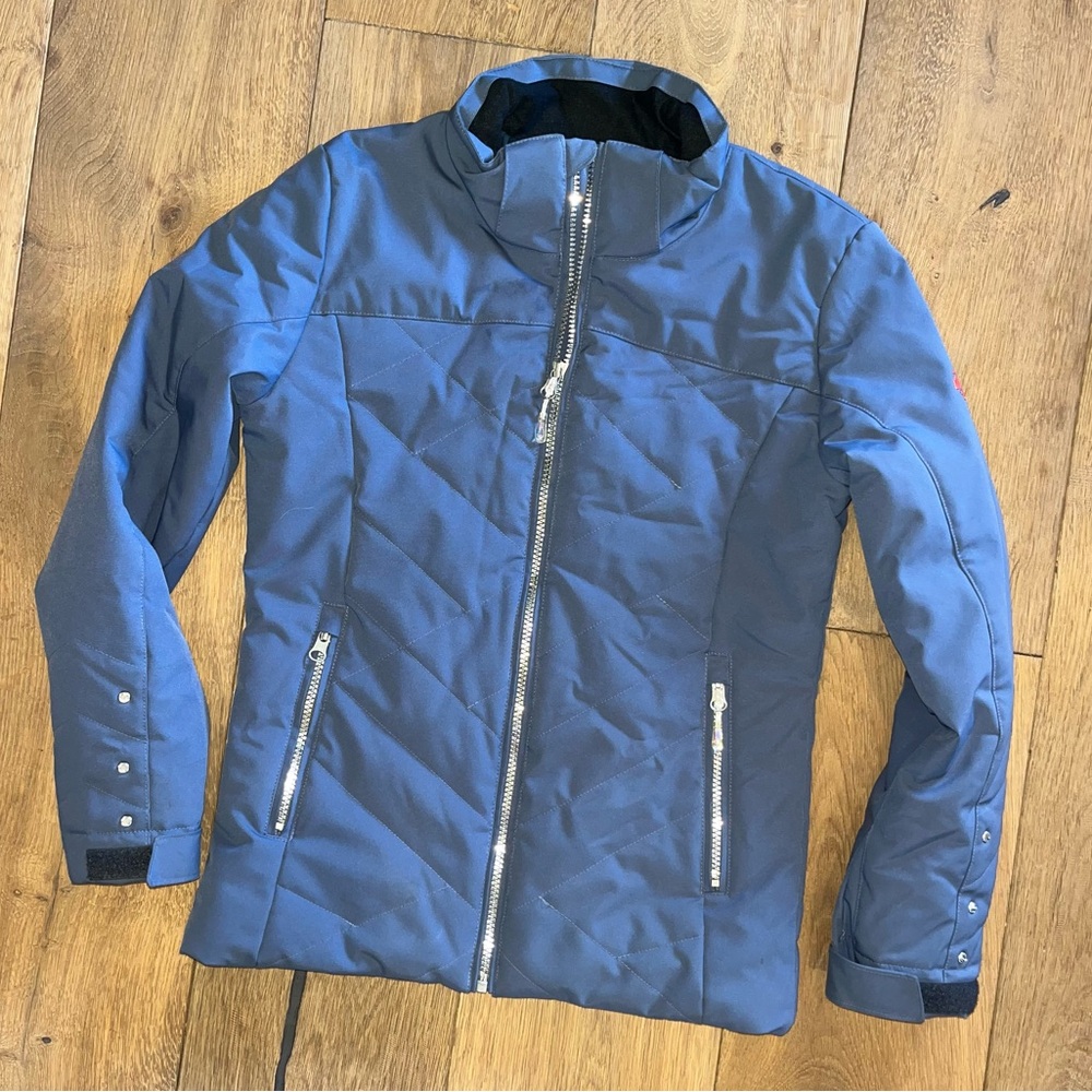 Descente Youth Girls Ski Quilted Jacket rhinestones 10